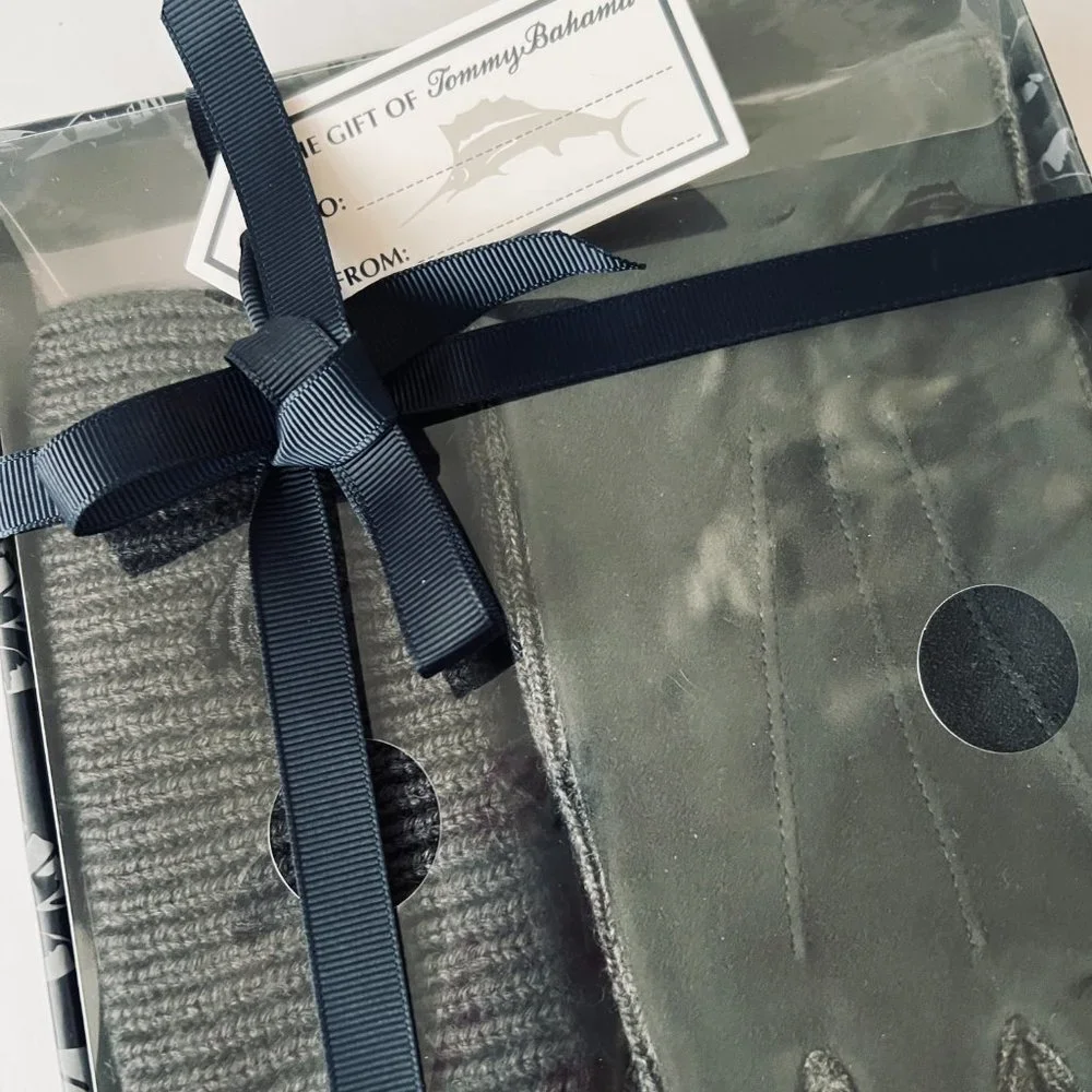 TOMMY BAHAMA Men's Hat & Glove Boxed Set NIB - Picture 4 of 6